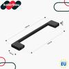 KOTARBAU 2-Pack Cabinet Handles, Black, 148 mm view 3