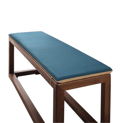 Non-Slip Bench Seat Cushion with Ties, 160 x 30 x 3 cm, Blue 2