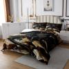 Loussiesd Dragon Bedspread 220 x 240 cm, Quilted Throw for Children, Girls and Boys, Black/Brown view 3