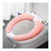 YETONADO Universal Adhesive Flannel Toilet Seat Cover, Reusable and Washable (A) view 3