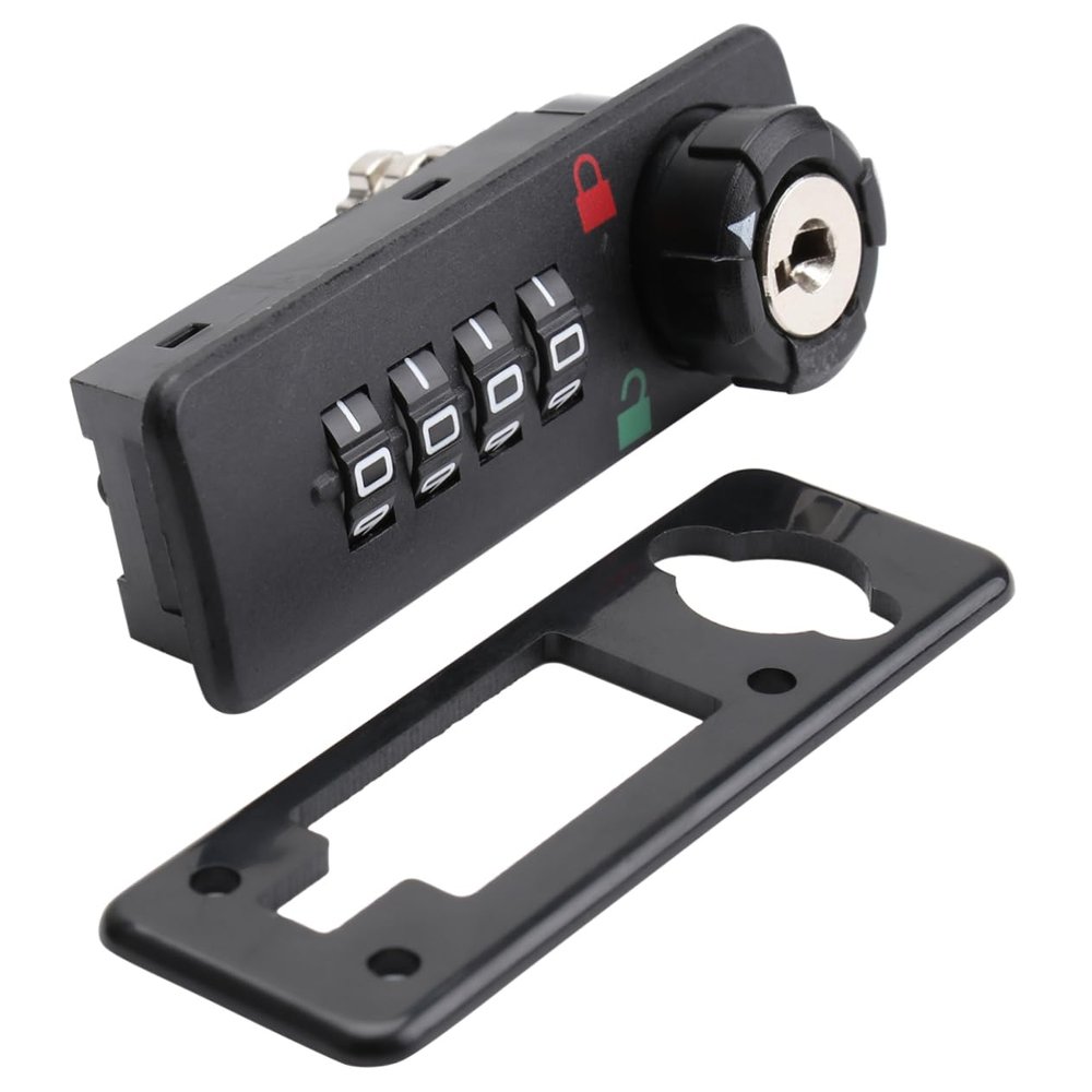 DOITOOL 2-Piece 4-Digit Combination Cabinet Locks, Black