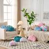 XIAIJIA Seashell-Shaped Decorative Pillow, Soft Velvet, Blue-Green, Approx. 46 x 33 cm view 4