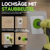 METOTY 140 mm Bi-Metal Hole Saw, Universal HSS M42, with Triangle-Shank Adapter and Pilot Drill, Includes Free Dust Bag, for Aluminum, Metal, Plastic, Acrylic, Wood and Drywall view 4