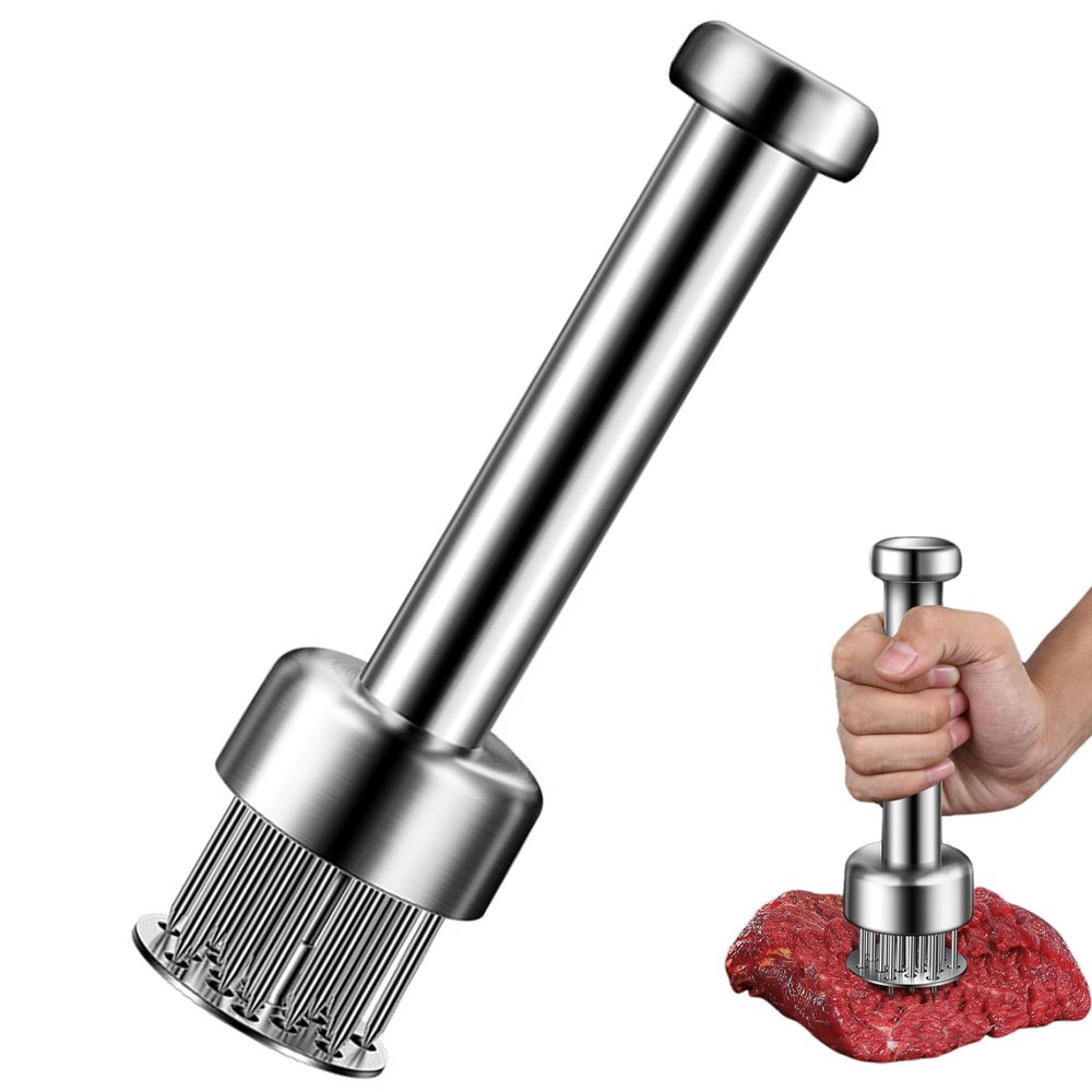 7.5-Inch Meat Tenderizer Tool with 21 Sharp Stainless Steel Blades