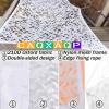 CAQXAQP White Camouflage Net for Outdoor Hunting, Decoration, and Privacy Screening, 1 m x 7 m, with Sun Protection, Customizable Size view 3