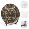 Decorative Bone China Plate with Steampunk Gears, 15.2 cm view 4