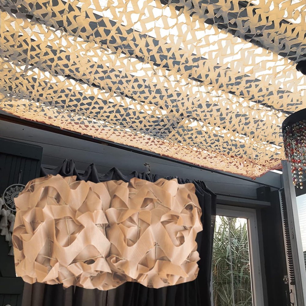 Sand-Colored Camouflage Net 2 x 6 m (6.5 x 19.6 ft)