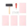 4-Piece Rubber Carving Block Stamp-Making Kit for Printmaking view 2