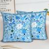 HZYKDWD Set of 2 Boho Floral Pillow Covers, 20 x 20 in, Blue view 1