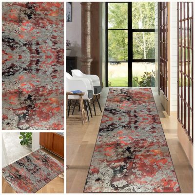 Long Non-Slip Vintage Runner Rug, 80 x 180 cm