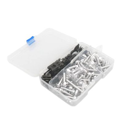 Motorcycle Fairing Screw Kit Compatible with CB650R, CBR650R and PCX 125, Silver