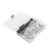 Motorcycle Fairing Screw Kit Compatible with CB650R, CBR650R and PCX 125, Silver view 1