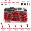 Motorcycle Fairing Screw Kit Compatible with CB650R, CBR650R and PCX 125, Silver view 4