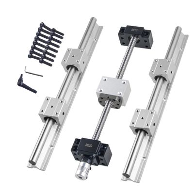 CNCYEAH SBR12-1000 mm Linear Rail Kit with 4 SBR12UU Bearing Blocks and SFU1204-1000 mm Ball Screw for DIY 3D Printers and Stepper Motors