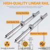 CNCYEAH SBR12-1000 mm Linear Rail Kit with 4 SBR12UU Bearing Blocks and SFU1204-1000 mm Ball Screw for DIY 3D Printers and Stepper Motors view 2