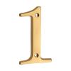 SQIANKUN House Number, 1 Pc., 101 mm Solid Brass Metal Number/Letter, #0–9 view 1