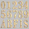 SQIANKUN House Number, 1 Pc., 101 mm Solid Brass Metal Number/Letter, #0–9 view 3