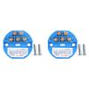 Hlxnyami 2-Pack PT100 0–200°C Temperature Transmitters, 4–20 mA Output, Head-Mounted view 1