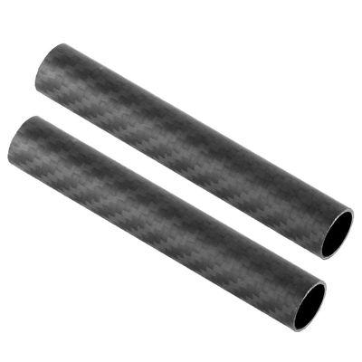 3K Matte Carbon Fiber Tube, High Hardness, Cuttable, 500 mm, 2 Pieces