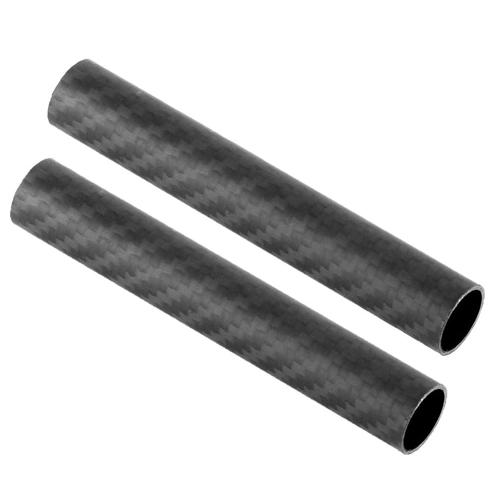 3K Matte Carbon Fiber Tube, High Hardness, Cuttable, 500 mm, 2 Pieces