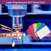 Hlxnyami 150 Metal Business Card Blanks, 1/64, 3.4 x 2, Aluminum Laser Engraving Material for DIY Business Cards, Purple view 2