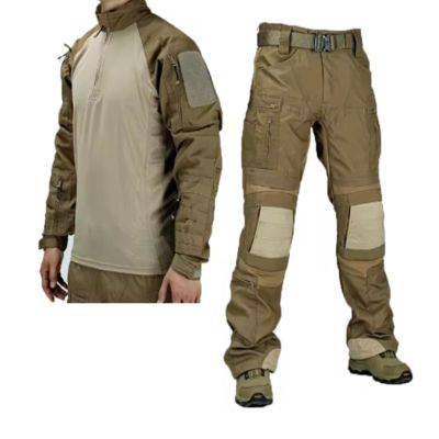 DYCZMALQ Tactical Camouflage Set for Men, G3 Combat Uniform Shirt and Pants, Paintball Gear, C, XL
