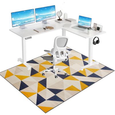 Tkuhknag Office and Gaming Chair Mat for Carpets and Hard Floors, 60 x 90 cm
