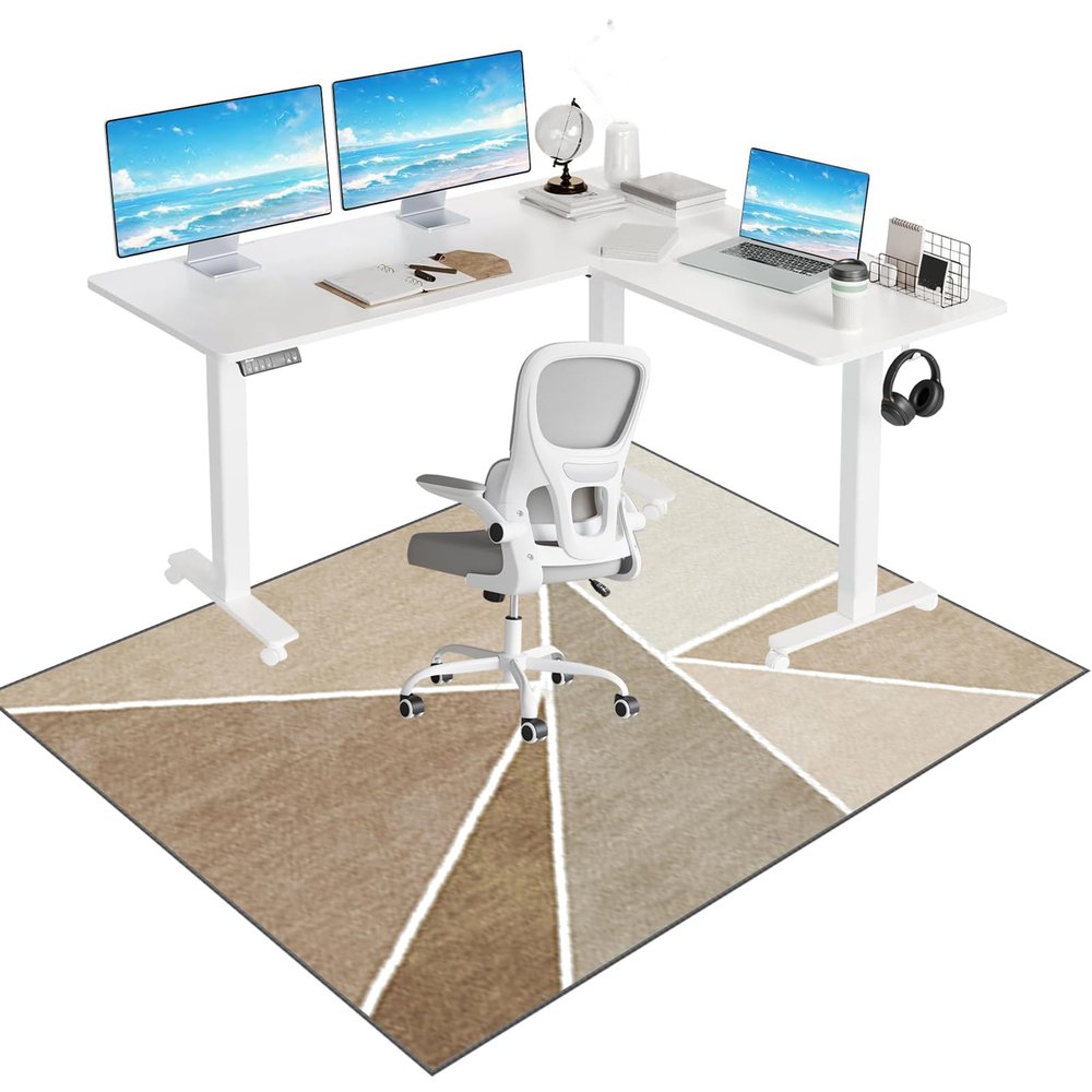 Protective Mat and Desk Chair Floor Mat, Carpet Chair Mat, Office and Gaming Chair Floor Protector, 60 x 70 cm
