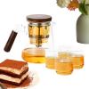 Glass Tea Strainer and Lid view 1