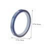 JEWEDECO Blue Heat-Resistant Tape, 4 Rolls, 10 mm x 3, with Silicone Adhesive for Heat Presses view 2