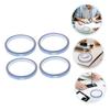 JEWEDECO Blue Heat-Resistant Tape, 4 Rolls, 10 mm x 3, with Silicone Adhesive for Heat Presses view 3