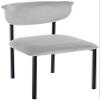 CLP Gambell Dining Chair with Velvet Upholstery, Gray view 1