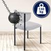 CLP Gambell Dining Chair with Velvet Upholstery, Gray view 4