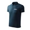 BroiderStudio The Gulf of America Trump Lovers Navy Embroidered Original Design Emblem Polo Piqué Shirt, Premium Men's Size XXL view 2