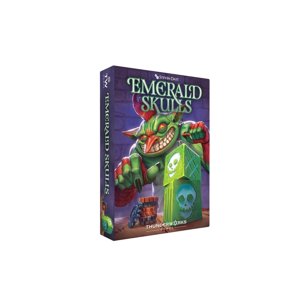Thunderworks Games - Emerald Skulls | Real-Time Betting Dice Game | Push-Your-Luck Strategy Board Game | Fast-Action Casino-Style Group Game | Family Game for 1-6 Players Ages 14+ | 30-45