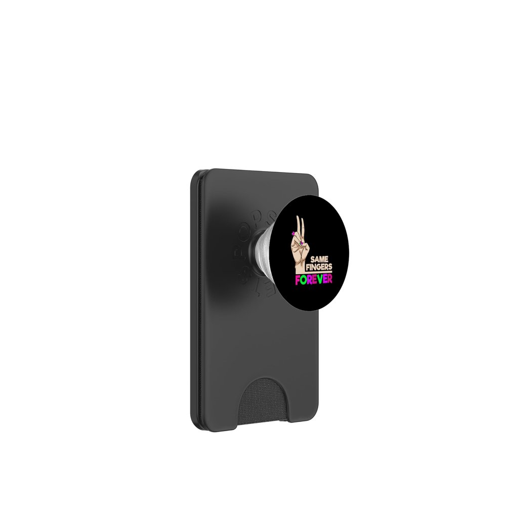 Same Finger Forever Sign of Empowerment PopSockets PopWallet for MagSafe