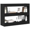 vidaXL 2-Tier Bookshelf 100 x 30 x 72 cm Engineered Wood view 1