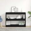 vidaXL 2-Tier Bookshelf 100 x 30 x 72 cm Engineered Wood view 2