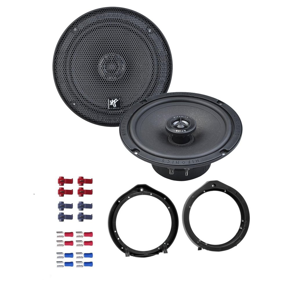 EHO HiFonics TRX62 Speakers with Installation Kit for Honda Civic VIII (FK/FN), 2006–2012, Front Doors, 360 W, 165 mm, 2-Way Coaxial