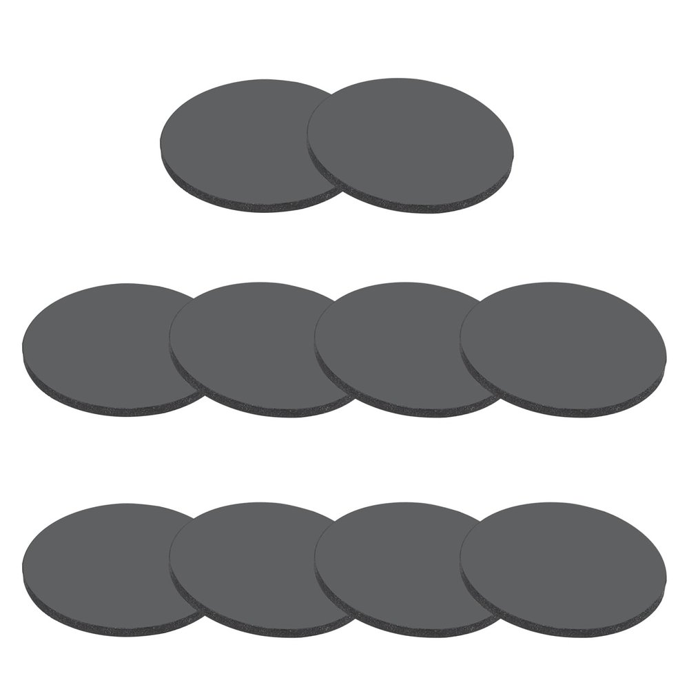 PATIKIL 10-Pack Rubber Washers, 15 mm x 2 mm (OD x Thickness), Round Rubber Bushings and Gaskets, Black