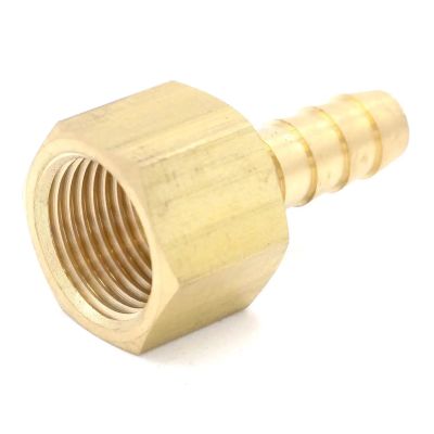 DSZUJTYROP 3/8" NPT Female to 5/16" Hose Barb Brass Fuel Fitting Adapter
