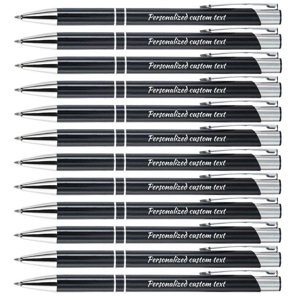 KOLOWKO Personalized Ballpoint Pen with Name or Blessing, 0.5 mm Black Ink