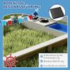 Outsunny Wooden Sandbox with Cover, 180 x 103 cm, Gray, for Kids view 4