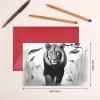 PHAYAH Wildlife Animal Holiday Cards, 10-Pack with Red Envelopes view 4