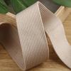 5-Yard Double-Sided Velvet Ribbon for DIY Crafts, Hair Accessories, Bows, Cakes, Bouquets, Clothing Packaging and Hat Trims, Beige, 40 mm view 1