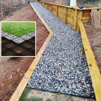 Gravel Grid for Pavers, Walkways and Erosion Control, 3 x 4 m