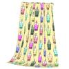 Zltegako Cute Boba Tea Cartoon Throw Blanket for Boys and Girls, 127.7 x 101.6 cm view 3