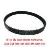 VTMTZVLVAD HTD 3M Closed-Loop Timing Belt for Models 303, 306, 309, 312 | Neoprene Rubber, Fiberglass Core | Various Widths Available (309 mm, 103 Teeth, 2 Pieces, 25 mm) view 2