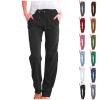 Women's Casual Solid Cotton-Linen Pants with Drawstring, S-5XL view 1