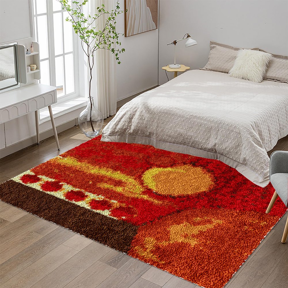 Tehocwiz DIY Latch Hook Rug Kit, 75 x 110 cm